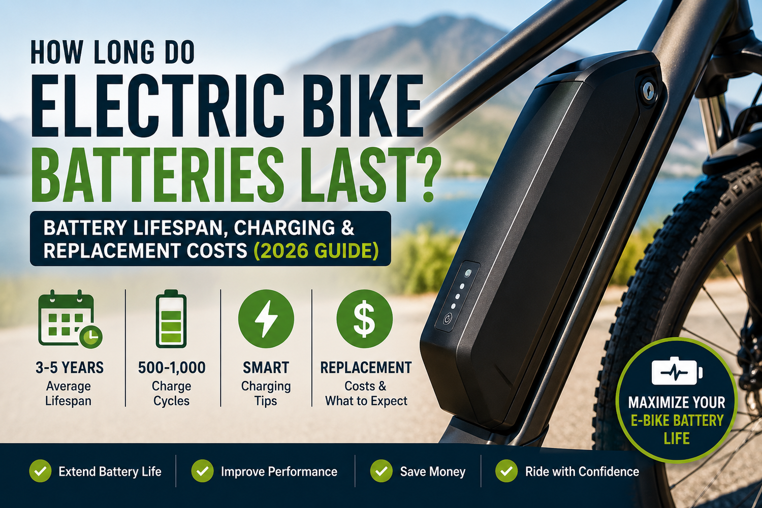How Long Do Electric Bike Batteries Last? Battery Lifespan, Charging & Replacement Costs