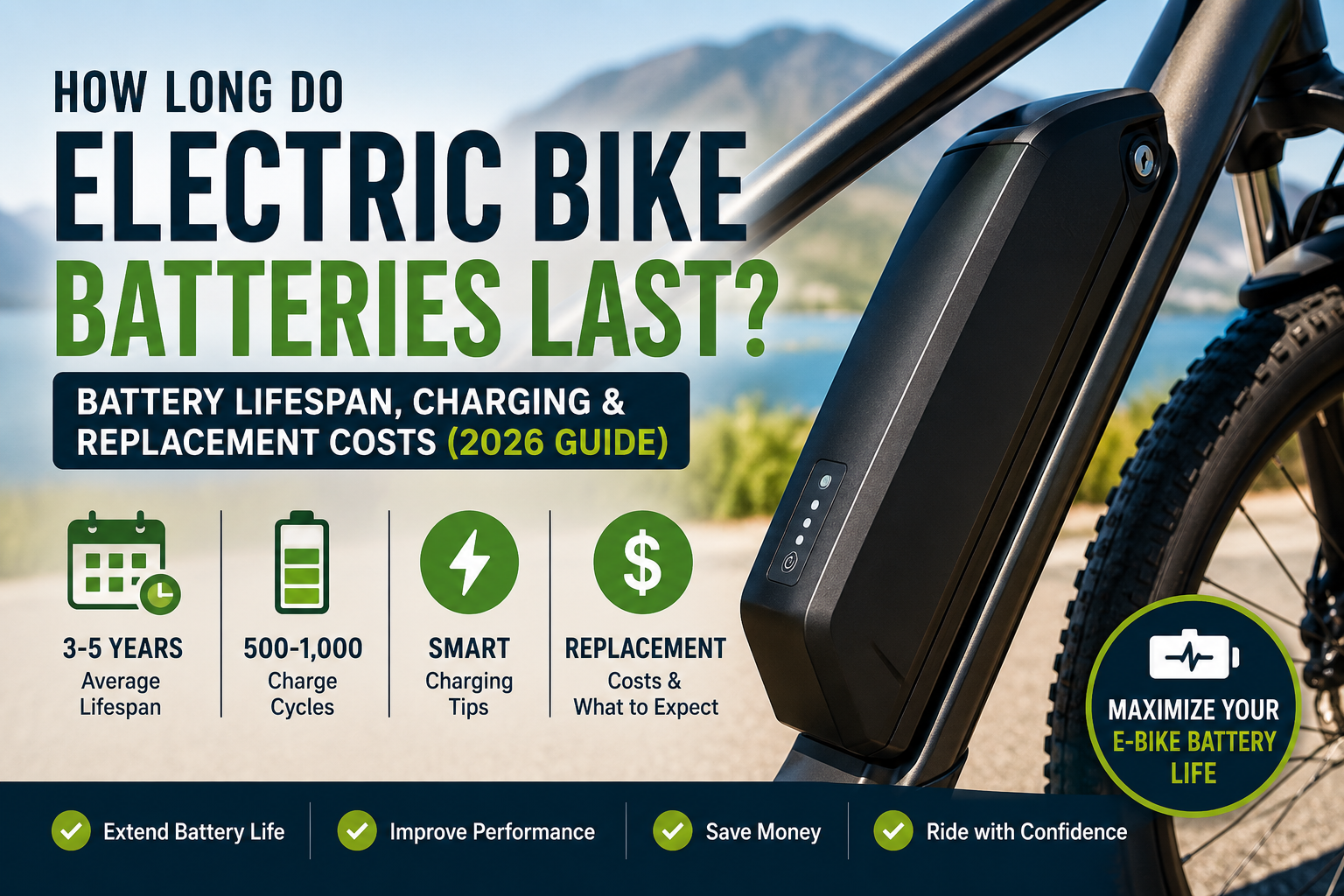How Long Do Electric Bike Batteries Last? Battery Lifespan, Charging & Replacement Costs