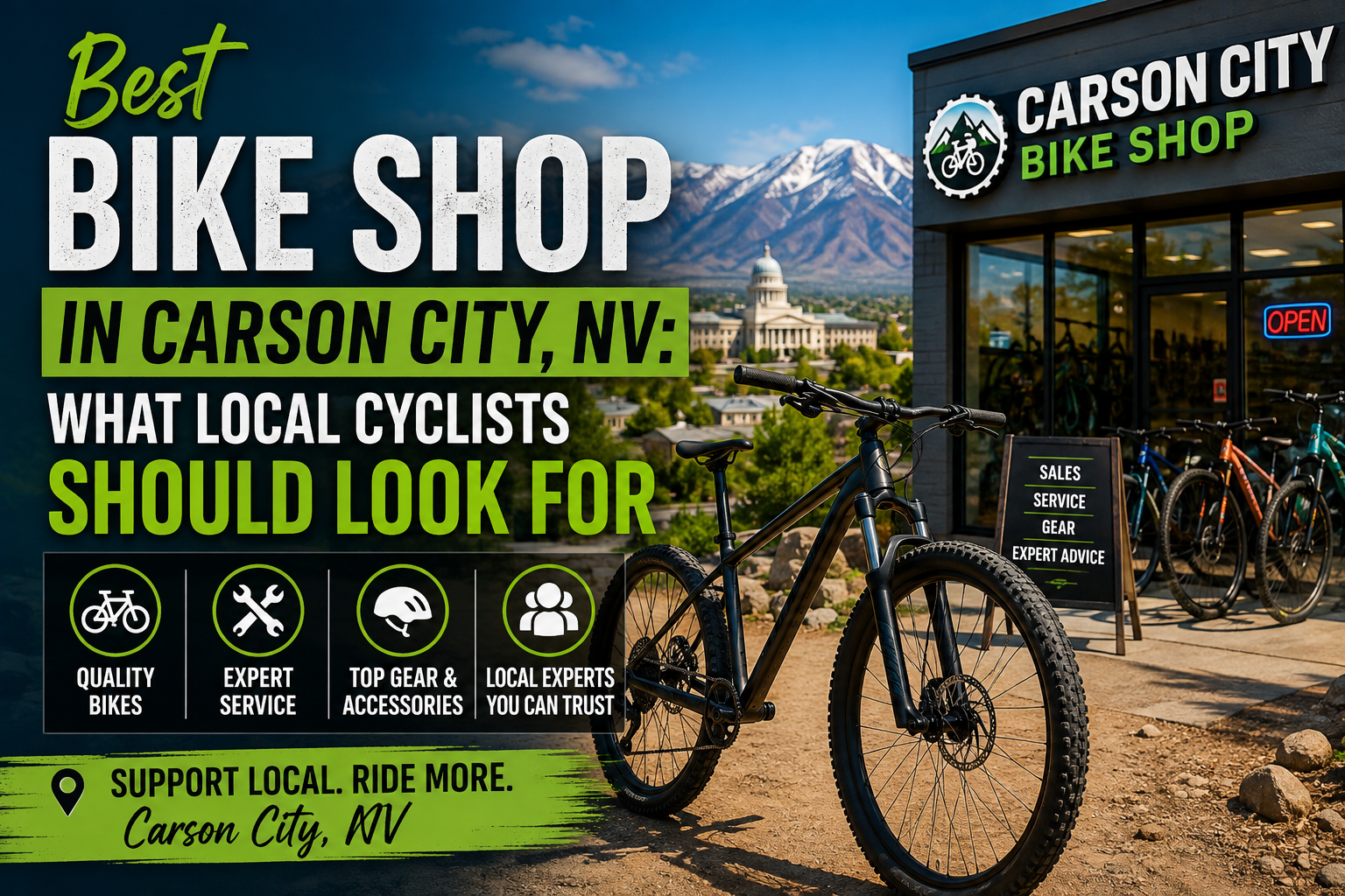 Best bike shop in Carson City NV featuring local cycling, bike service, and mountain biking