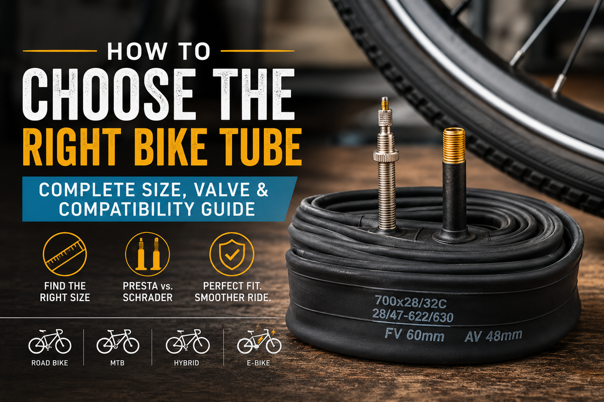 How to choose the right bike tube by size, valve type, and compatibility