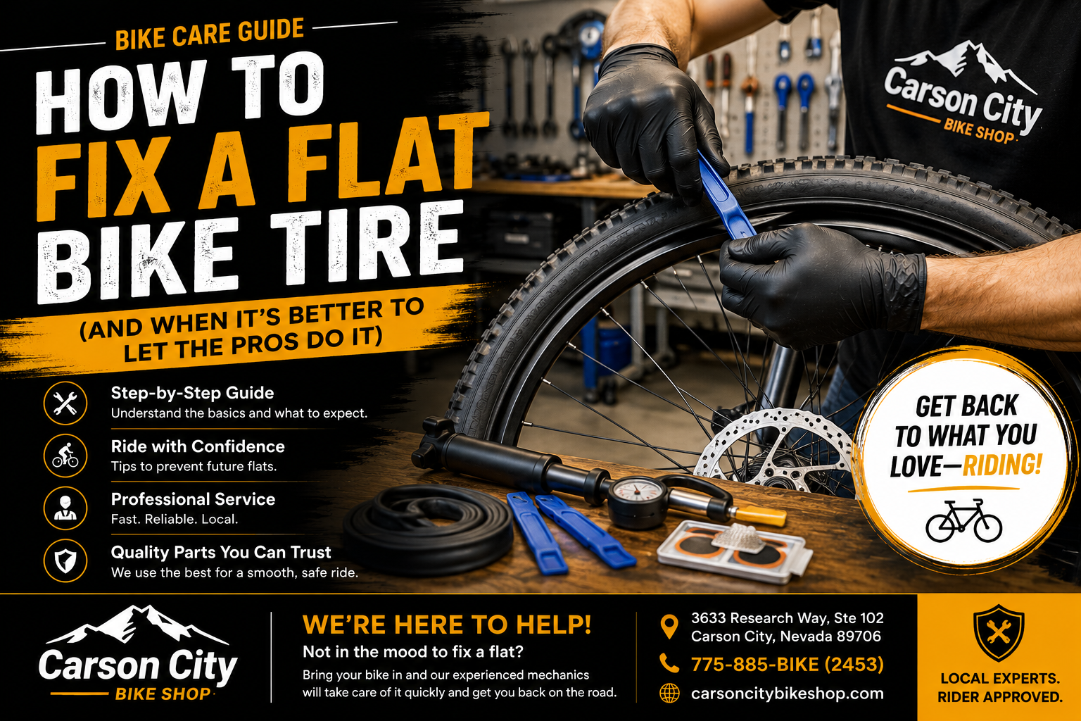 How to Fix a Flat Bike Tire (And When It's Better to Let the Pros Handle It)