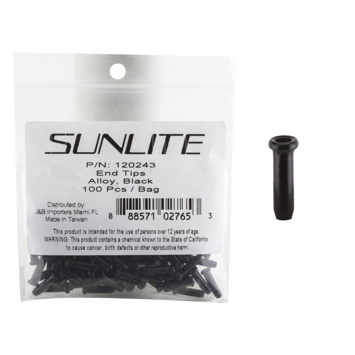CABLE TIP SUNLT ALY BK BGof100