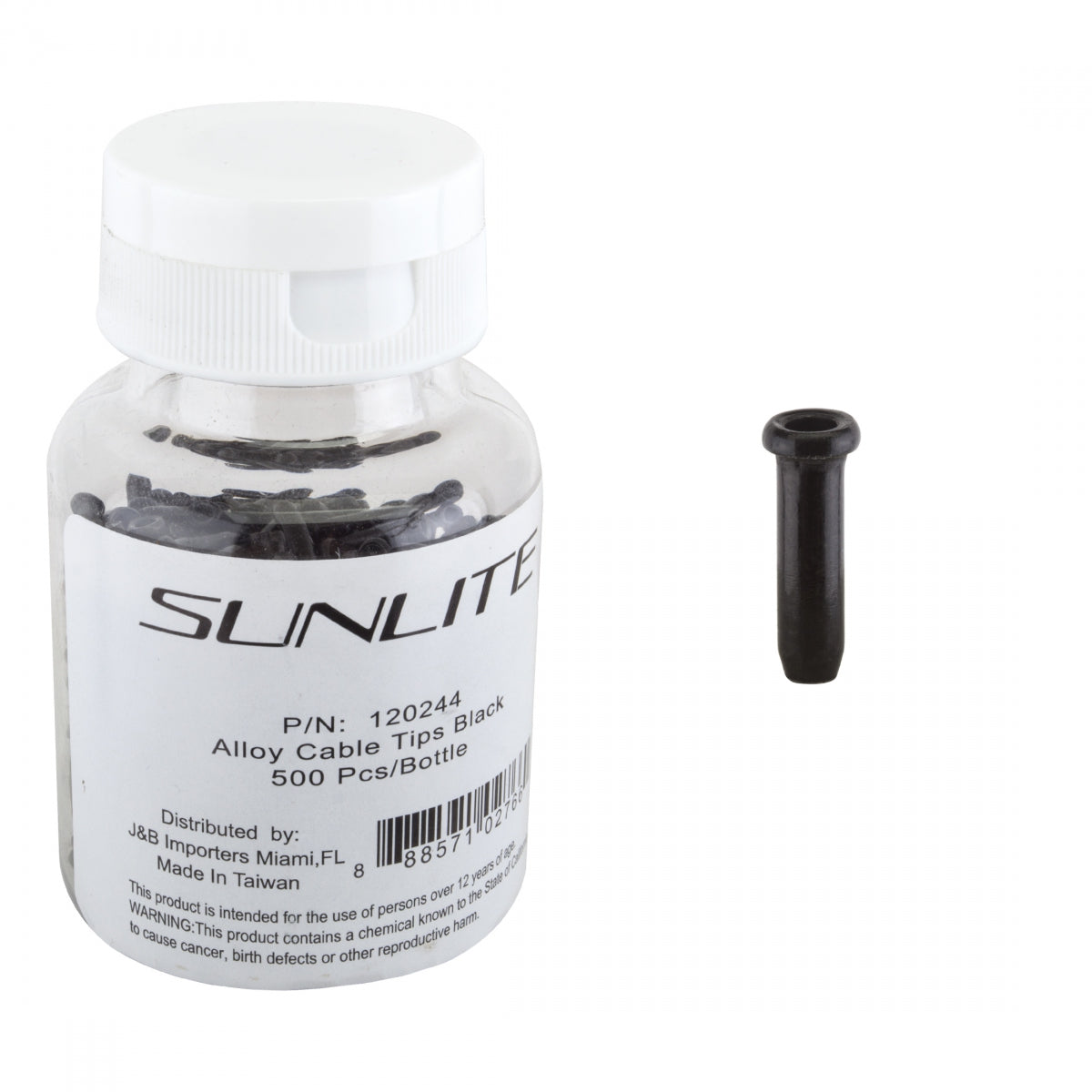 CABLE TIP SUNLT ALY BK BTLof500