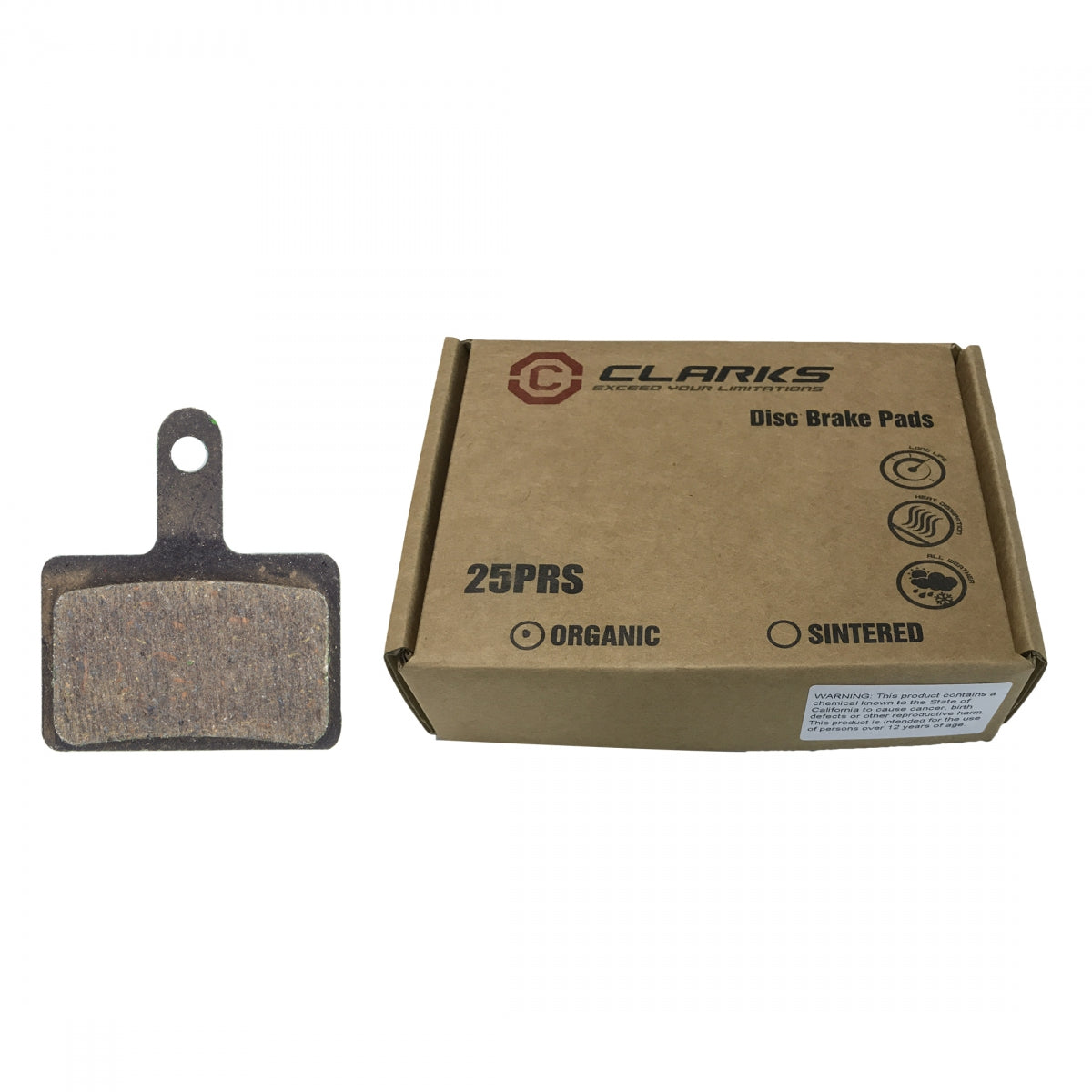 BRAKE SHOES CLK DISC TRAY ORG VX811 BXof 25pr SHI 515/475/525/465/495/395/DRACO/CLK-S2