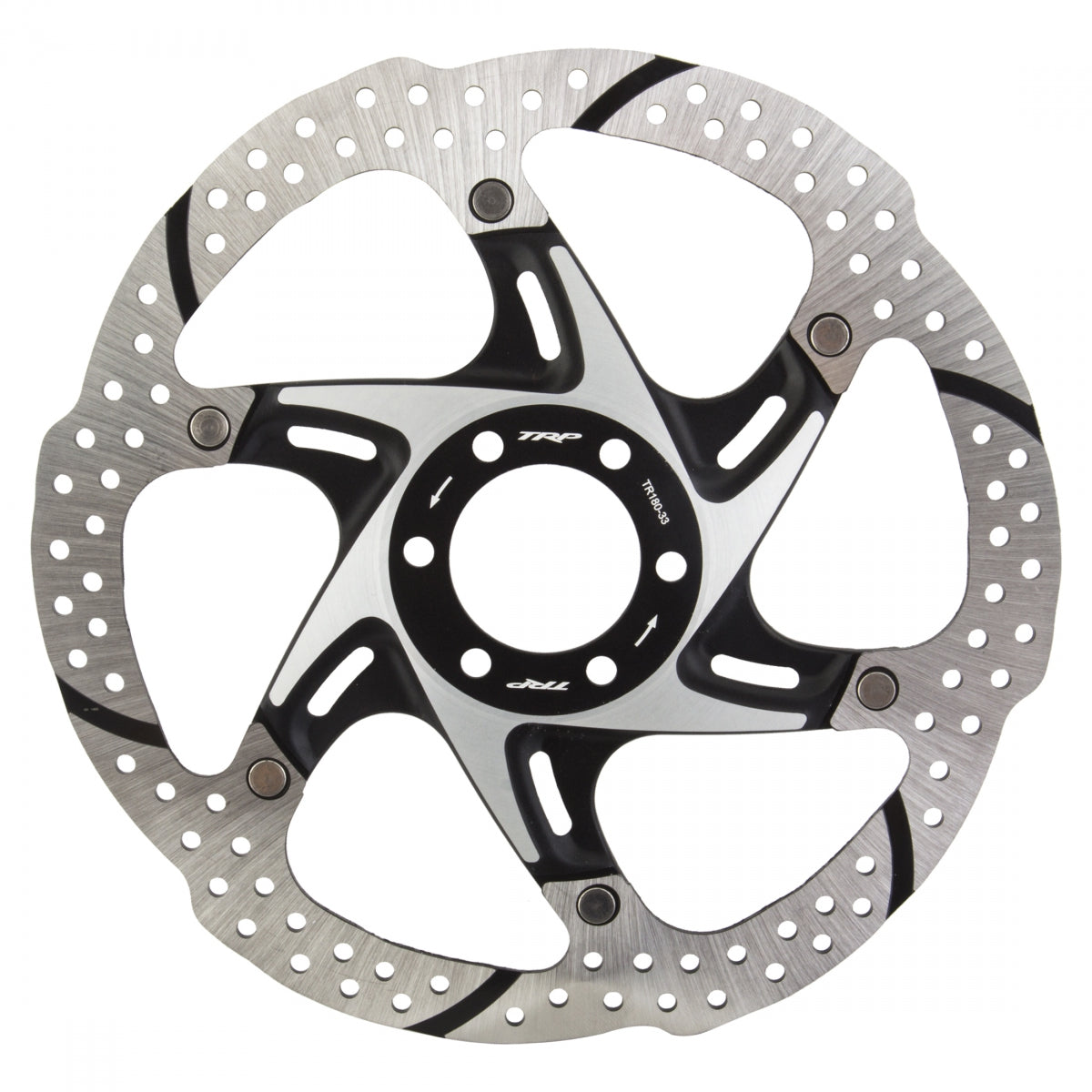 BRAKE PART TRP DISC ROTOR 180mm 6b BK 2pc w/BOLTS