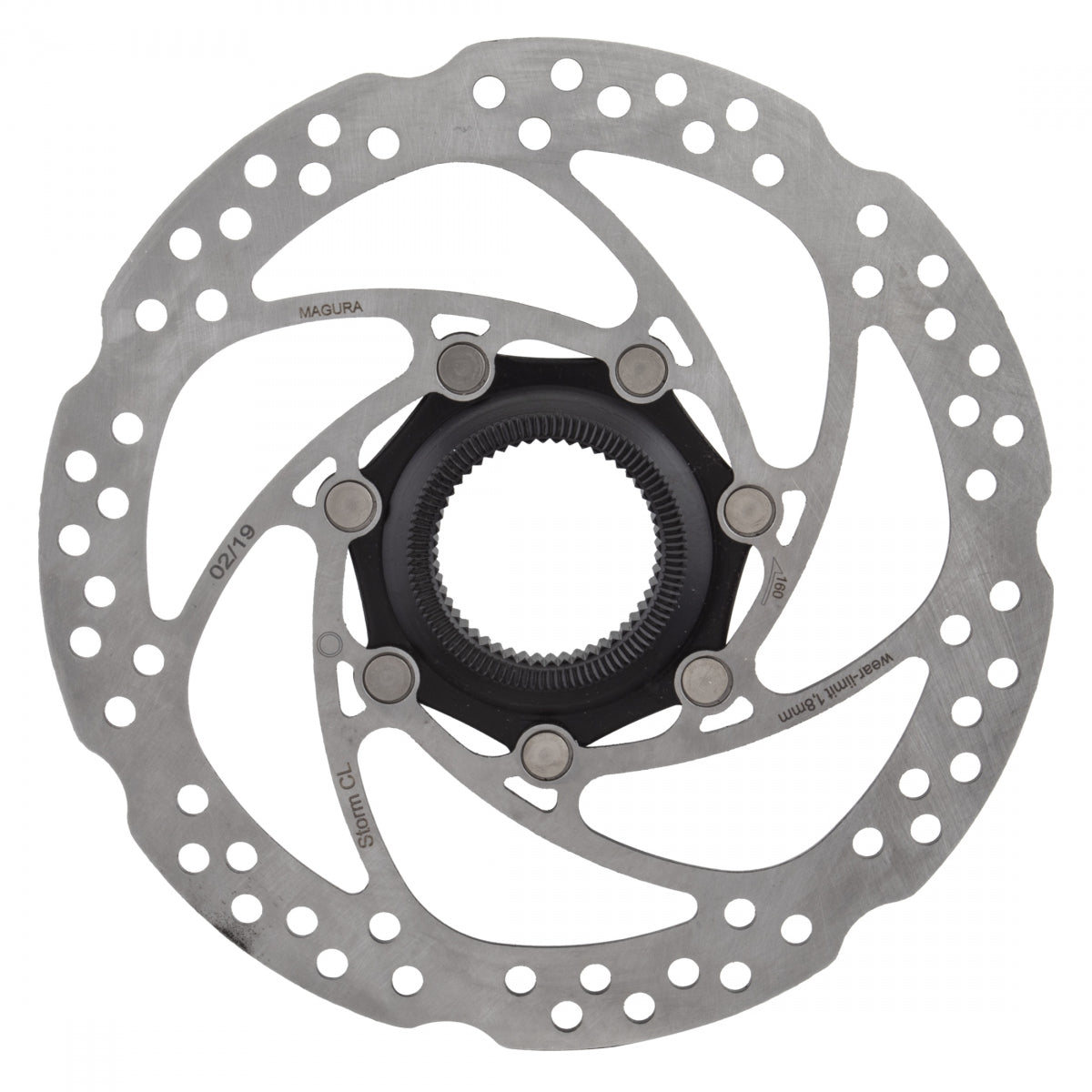 BRAKE PART MAG DISC ROTOR STORM CL 160 2-PC w/CTR LOCK RING f/TA SL/BK
