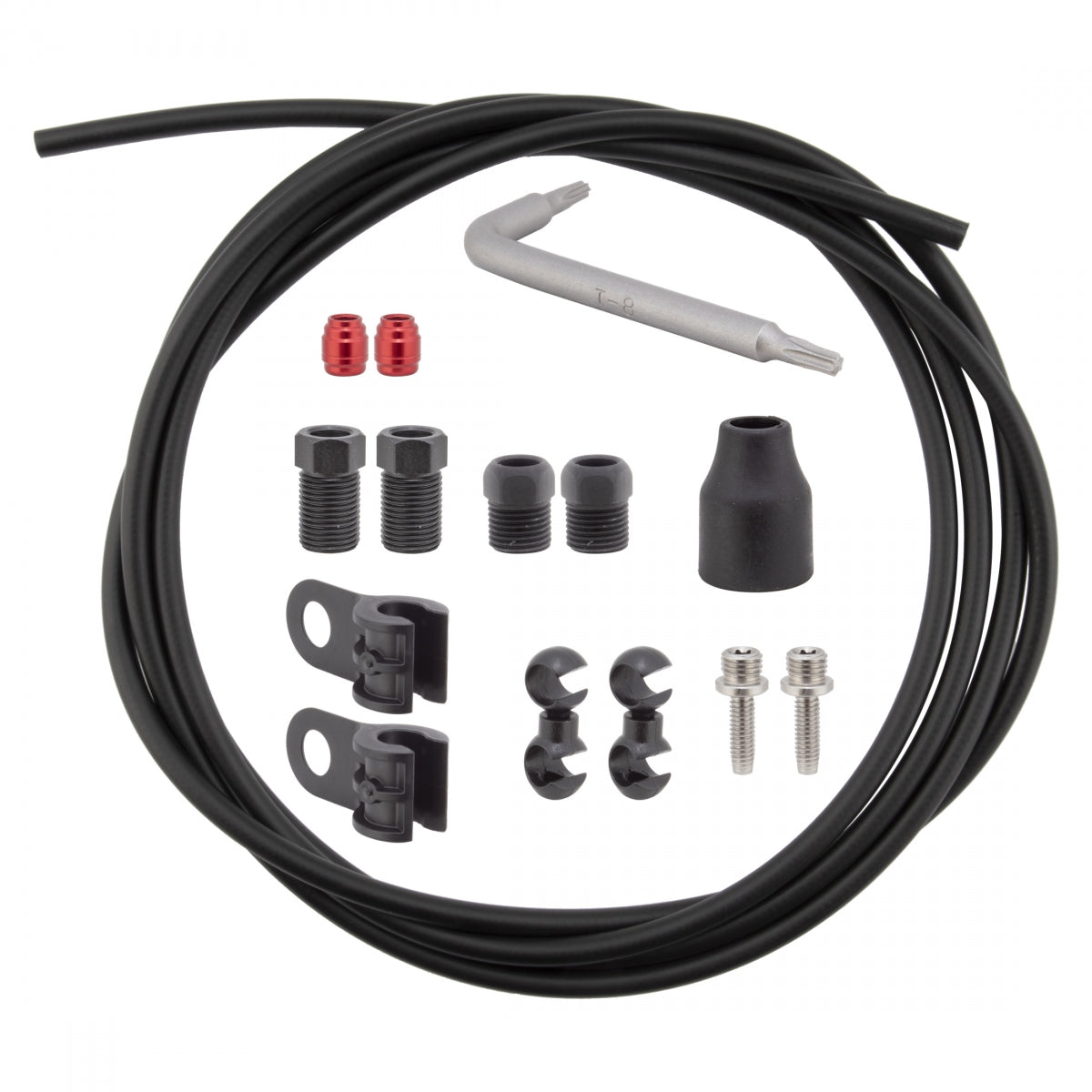 BRAKE DISC SRAM HYD HOSE KIT BK 2000mm DBL COMPRESSION MTN/RD BK
