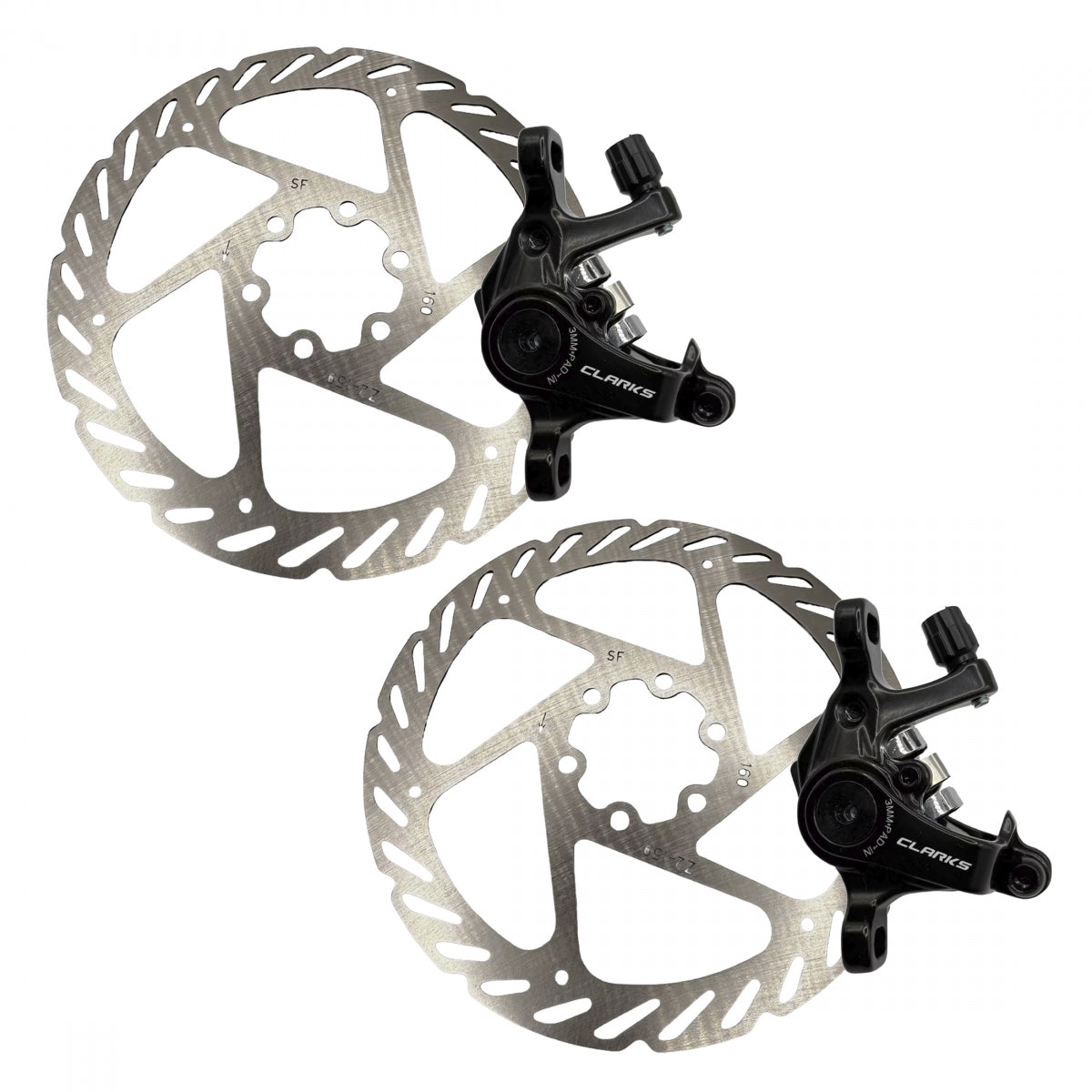 BRAKE DISC CLK CXR-01 MECH F&R 160mm BK