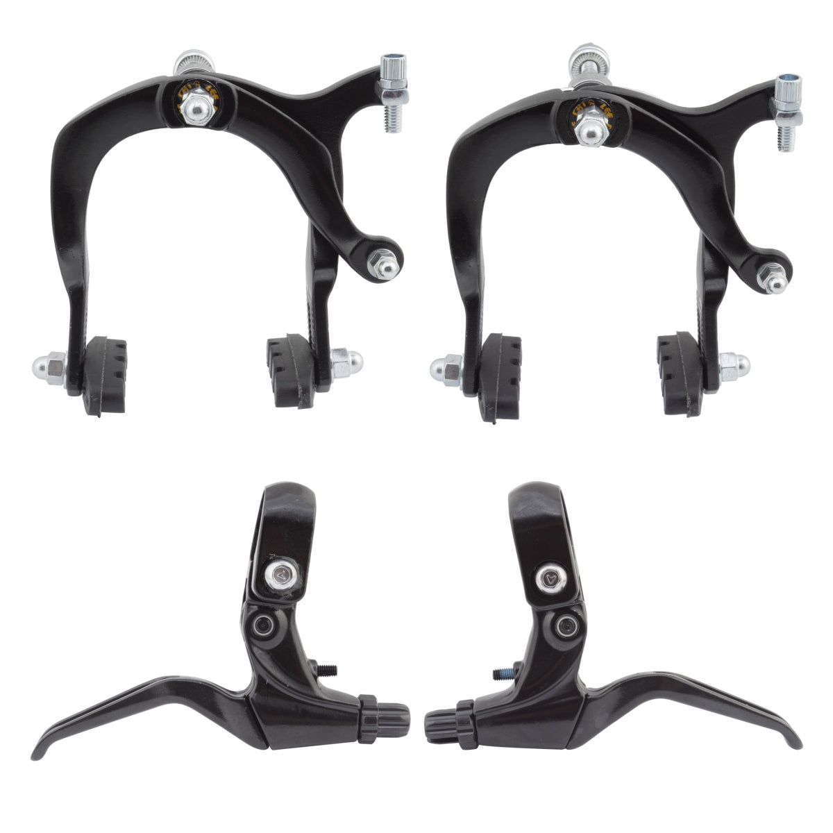 BRAKESET SUNLT MX ALY F+R W/LVRS BK