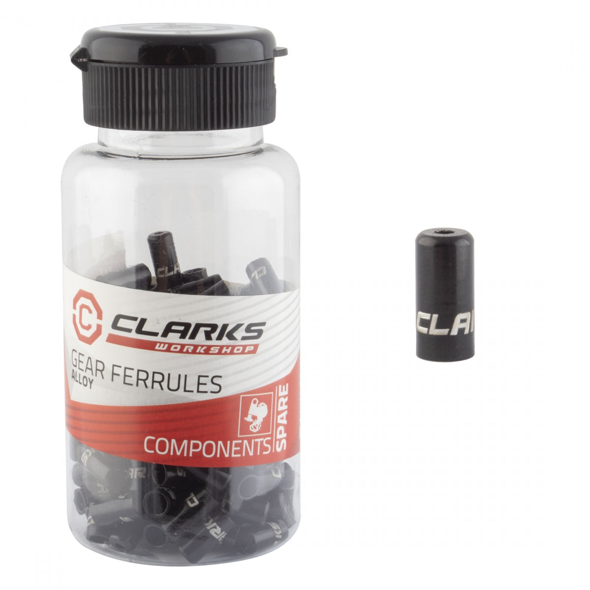 CABLE FERRULE CLK 4mm GEAR ALY BTLof150 BK (O)