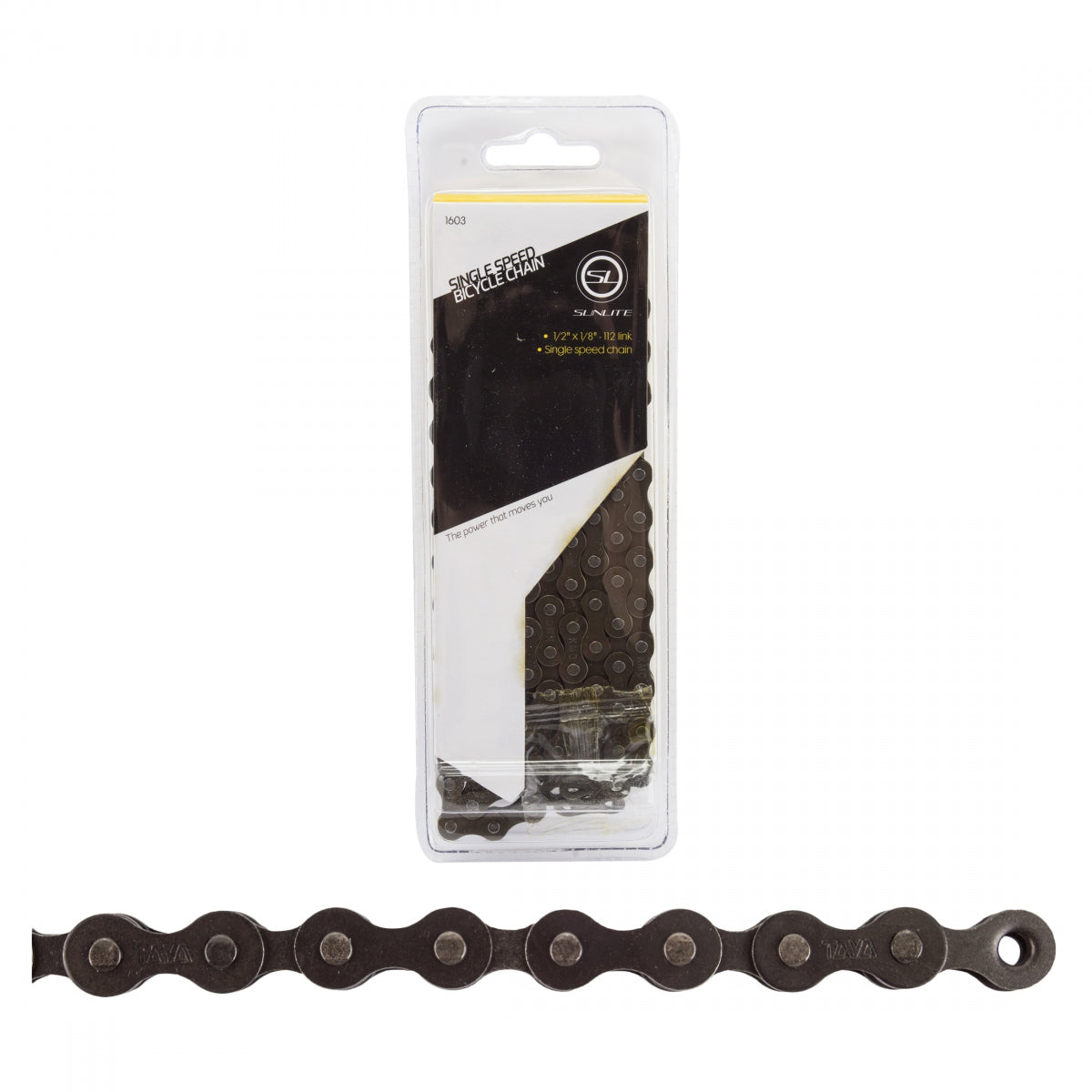 CHAIN SUNLT 1/2x1/8 SCN-SS 1s BK 112L