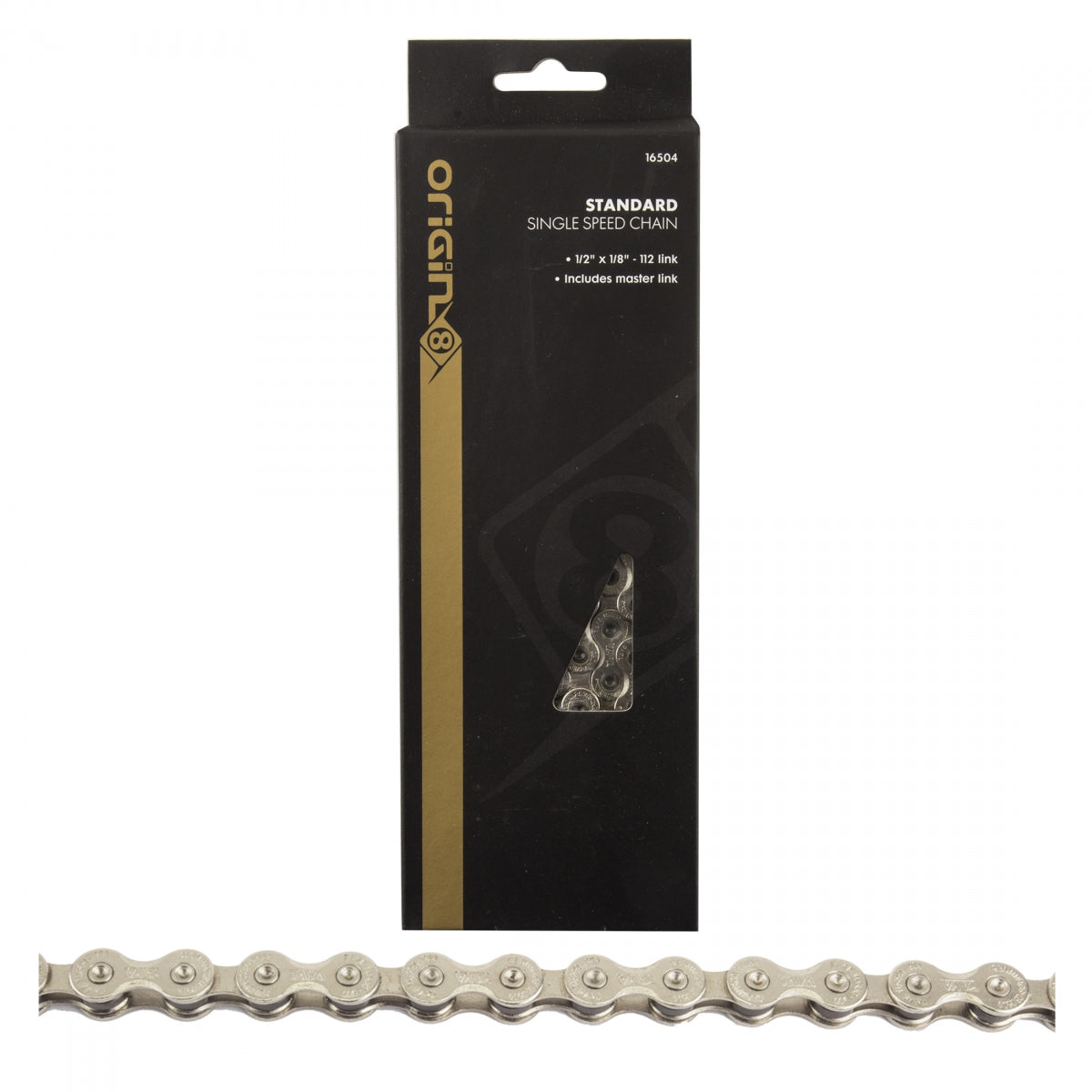 CHAIN OR8 1/2x1/8 STANDARD 1s SL 116L w/MASTER LINK