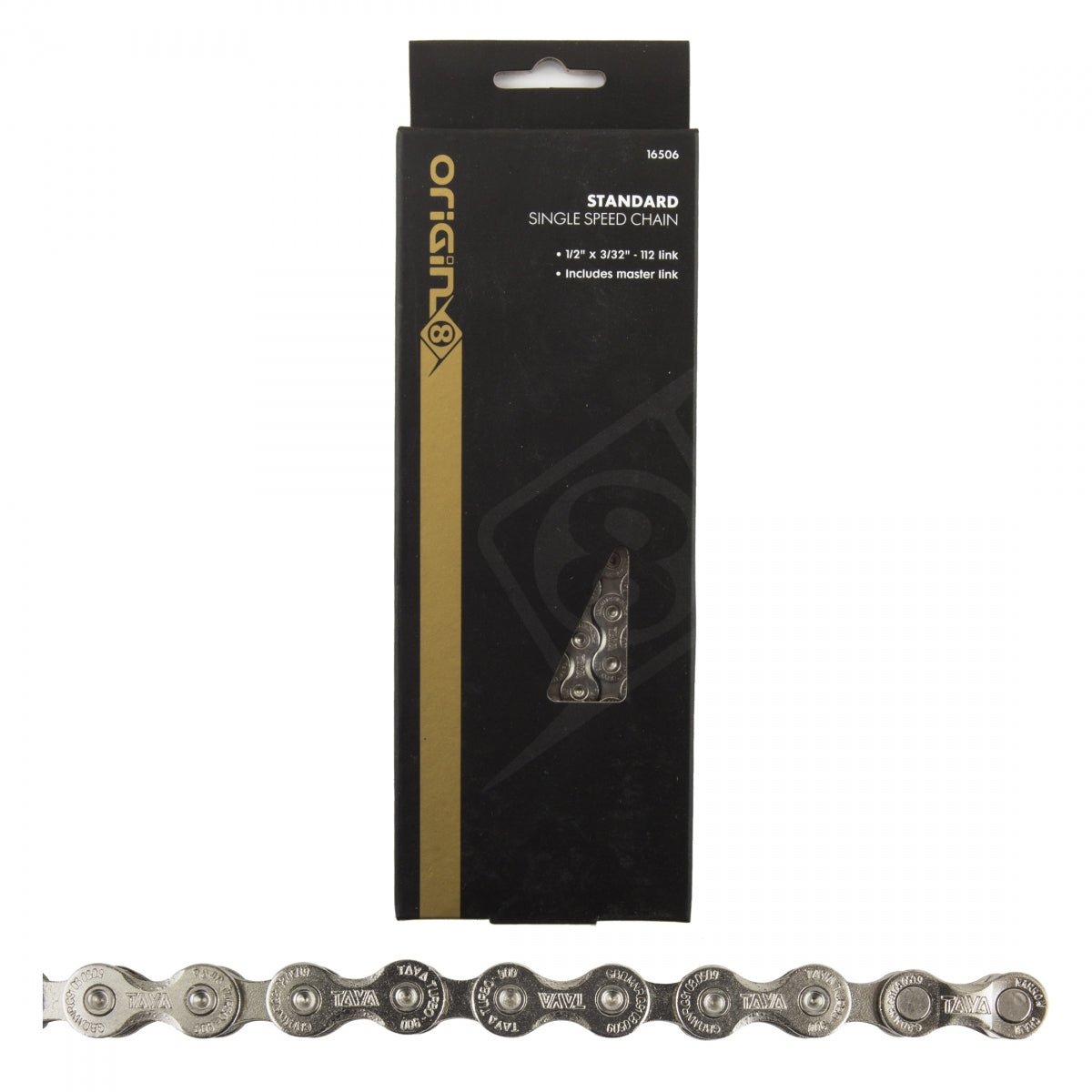 CHAIN OR8 1/2x3/32 STANDARD 1s SL 116L w/MASTER LINK