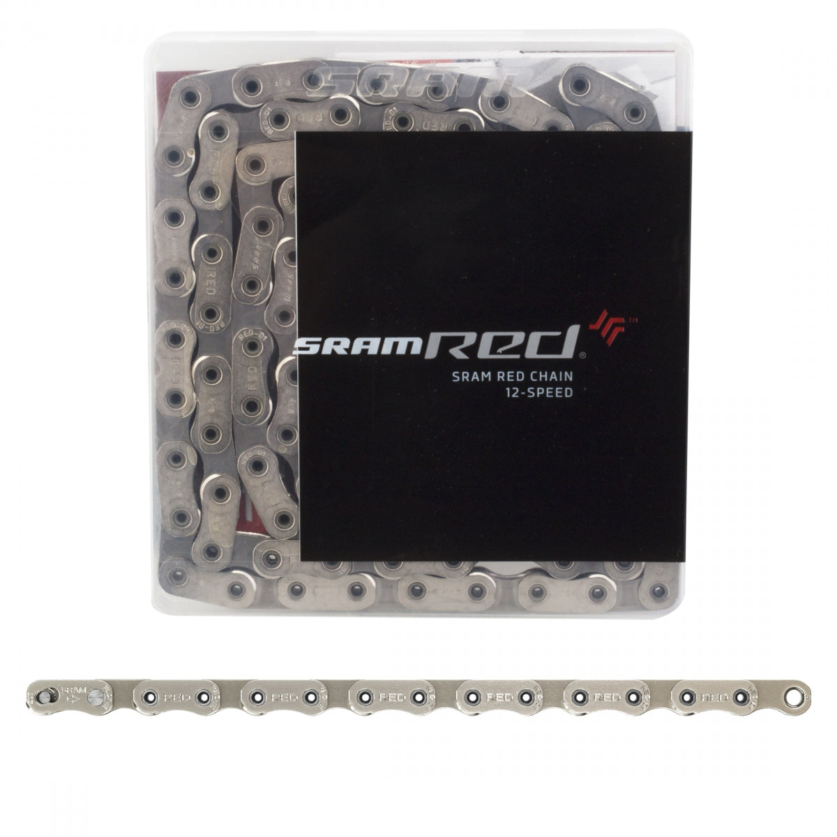 CHAIN SRAM RED AXS 12s SL 114L FLATTOP HOLLOWPIN POWERLOCK SL