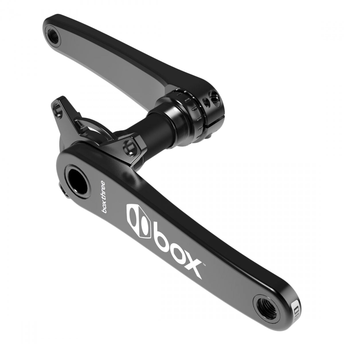 CRANKSET BOX THREE 2pc HOLLOW 175 24mmAXLE 104mm BK