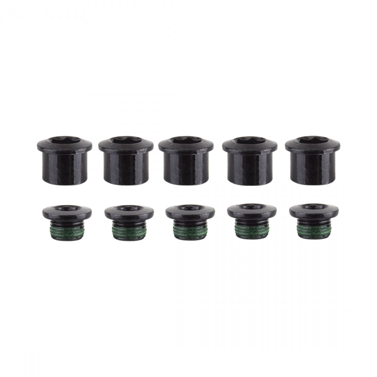 CHAINRING BOLT SET TV 5-ARM DBL ALY BK
