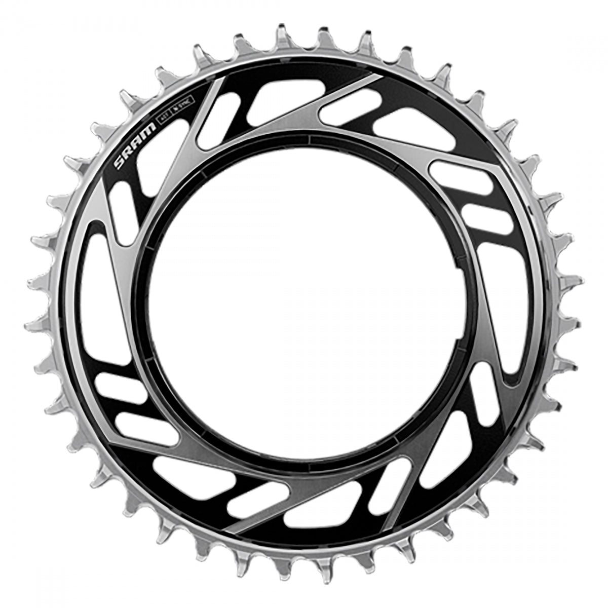 CHAINRING SRAM 42T RED E1 XPLR f/POWERMETER THREAD MOUNT BK/SL