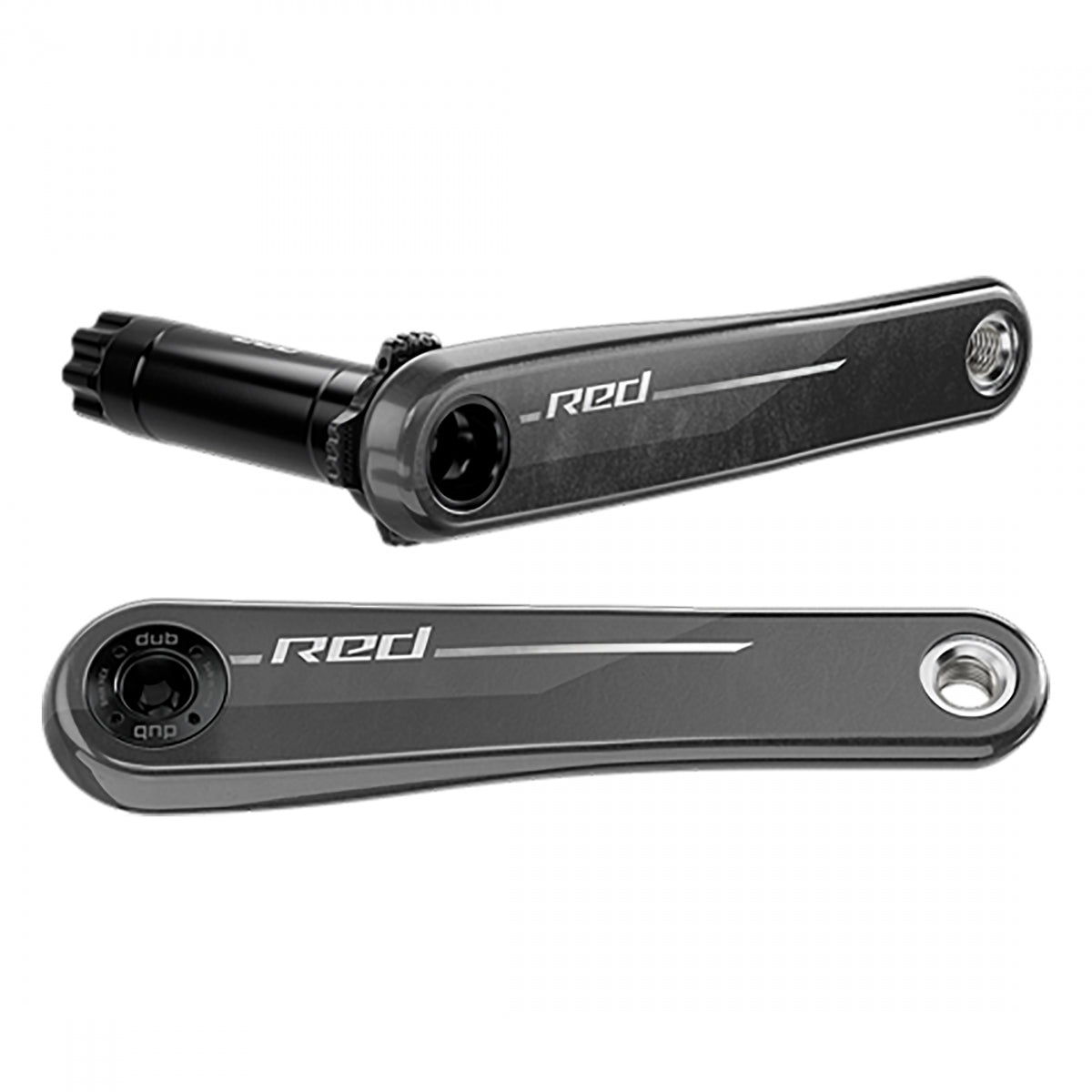 CRANKARM SET SRAM RED XPLR E1 DUB 170 CARBON NO-BB/CHAINRINGS BK