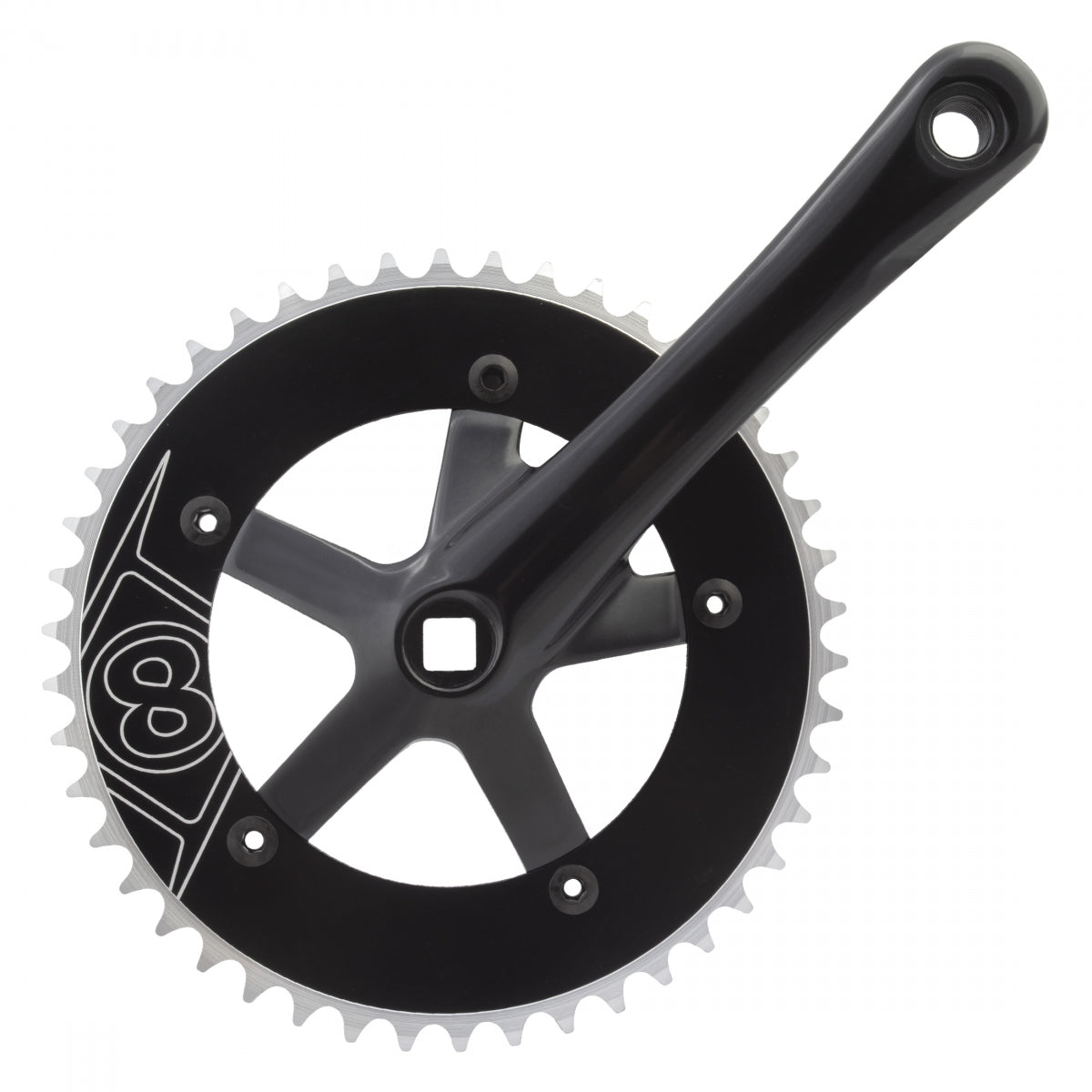 CRANKSET OR8 SS 170x46 130BCD 1/8 SQ BK