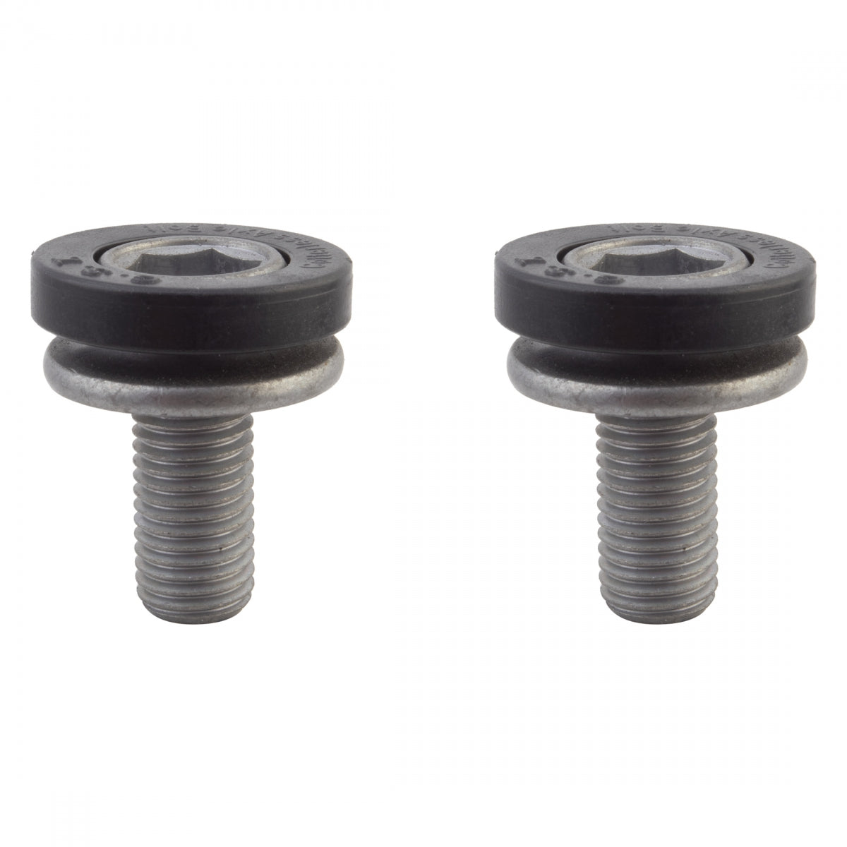 BB AXLE BOLT SUNLT RUST-SHIELD M8x16mm BK/GY PAIR