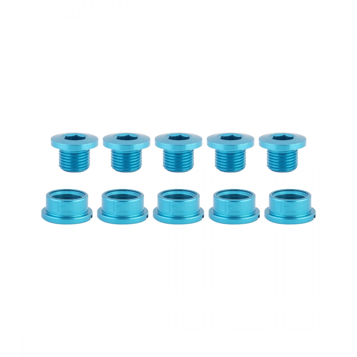 CHAINRING BOLT SET OR8 SINGLE ALY BLU