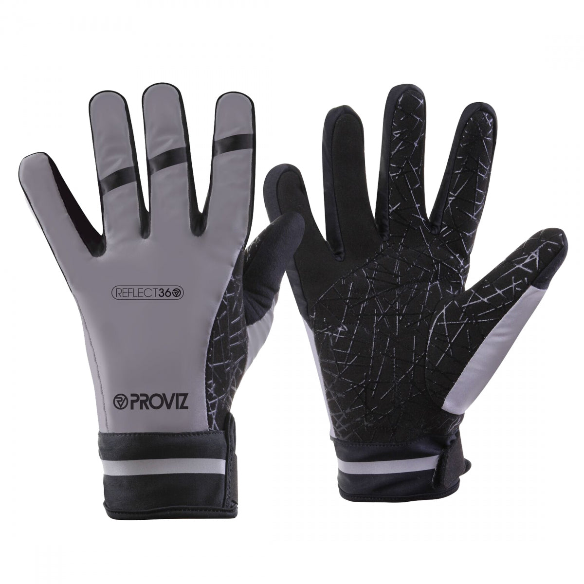 GLOVES PROVIZ REFLECT360 WATERPROOF XXL BK/GY