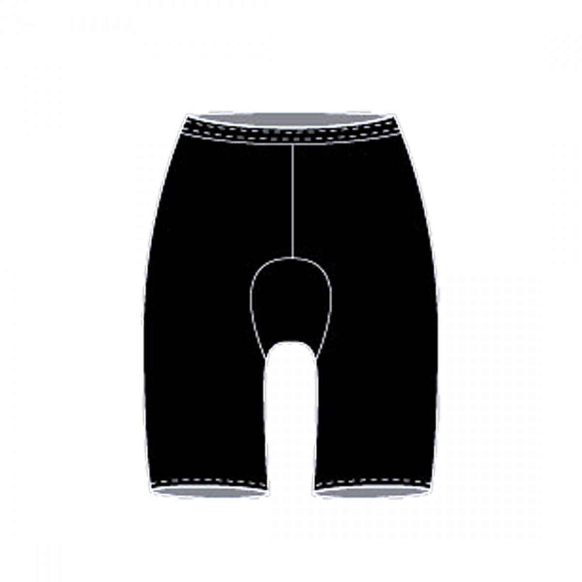 CLOTHING SHORTS ADMO PAD SKINS WOM BK LG