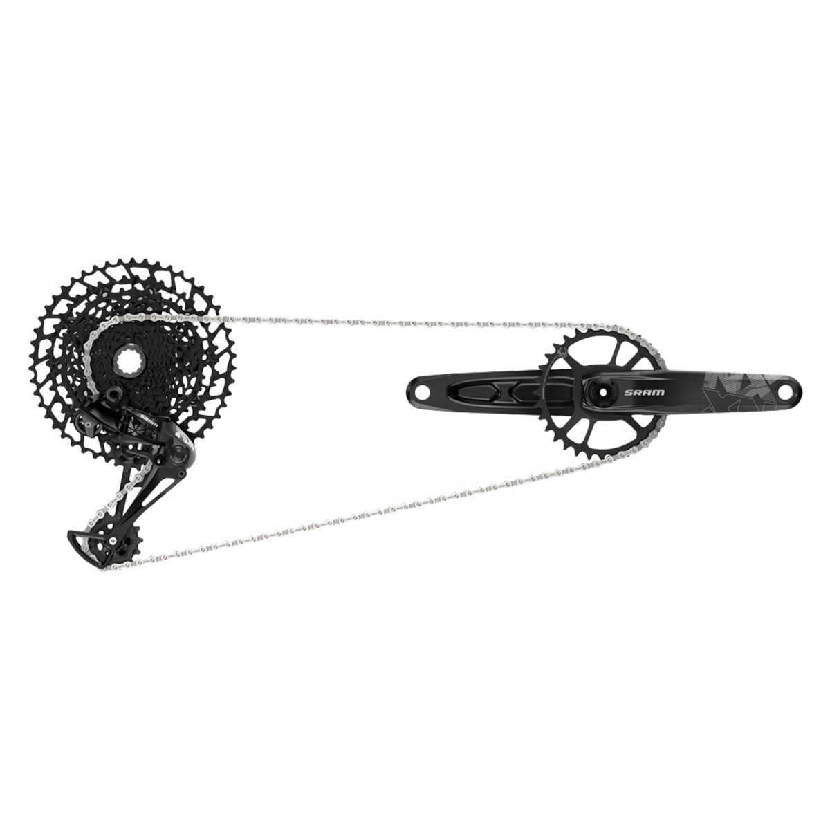 GROUP KIT SRAM NX EAGLE DUB RD/TRIGGER-SHIFTER/CRANK DUB 12s-170x32/CHAIN/CASS 11-50/CHAINGAP GAGE