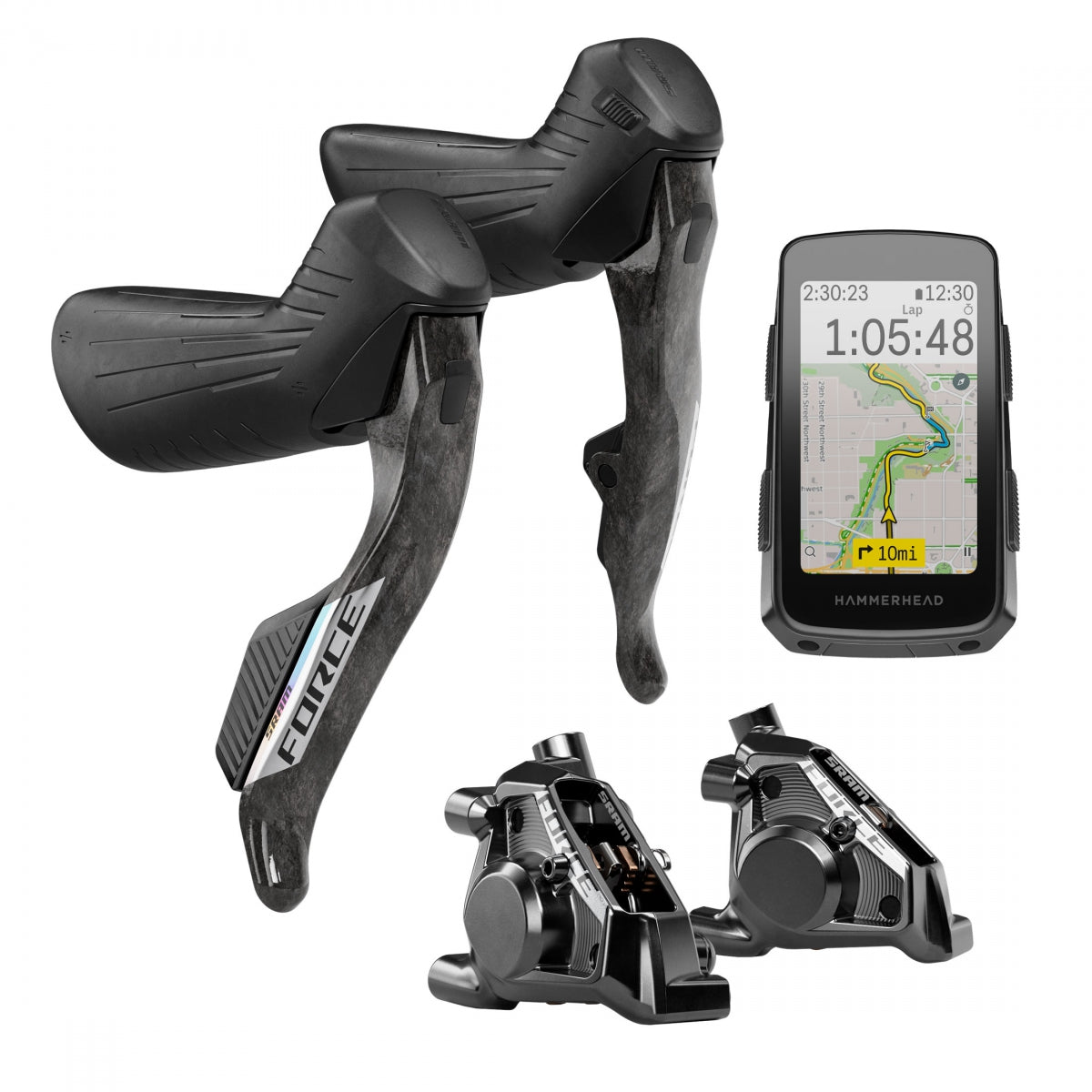 GROUP KIT SRAM FORCE ETAP AXS UPGRADE ED HAMMERHEAD KAROO/SHIFTER/HYD ED w/FLATMOUNT CALIPERS (P)