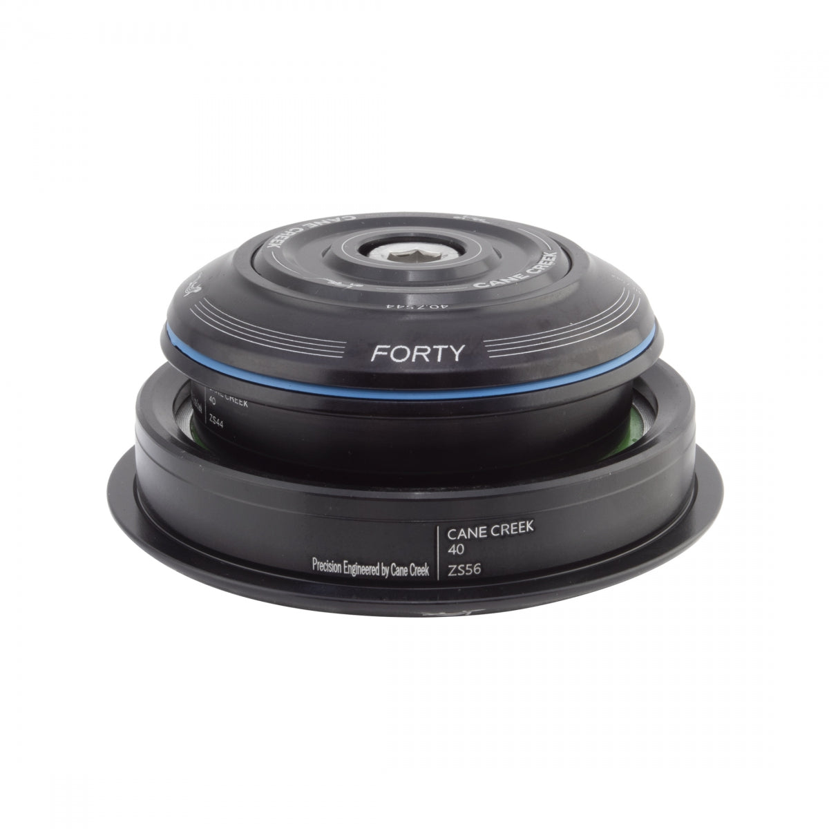 HEADSET CC SEMI-INT 40SERIES 1-1/8x1.5CART 40mmCROWN TAPER STEERER BK  ZS44/28.6|ZS56/40