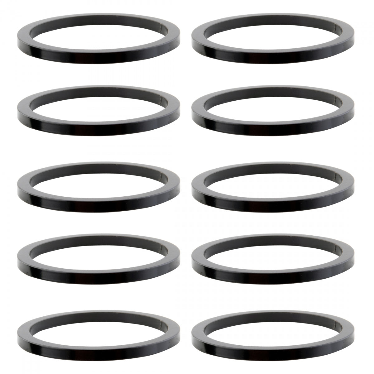 HEAD PART OR8 SPACER ALY 2mmx1in BK Bgof10