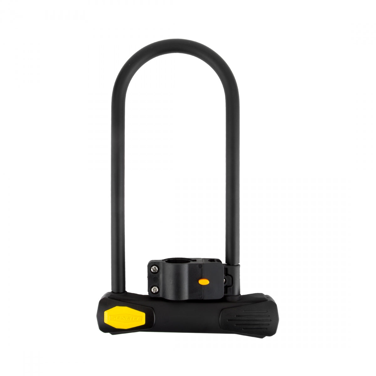 LOCK SUNLT PWR SHIELD U LNG 4.5x10 BK w/BRKT