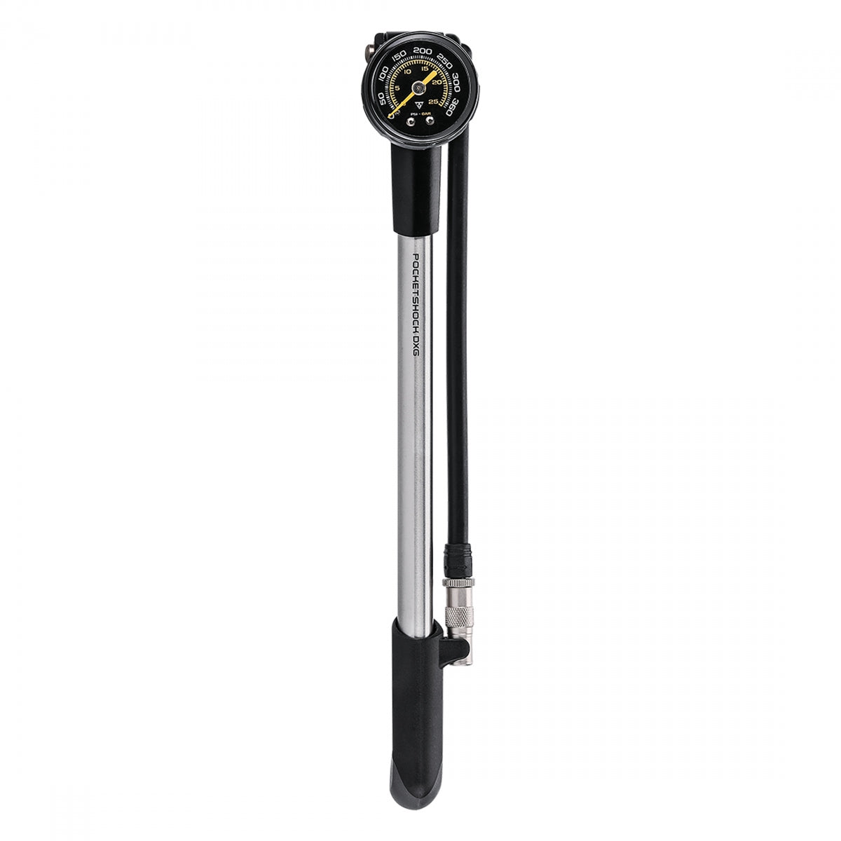 PUMP TOPEAK SHOCK POCKET DXG XL w/GAUGE MESH HOSE SL