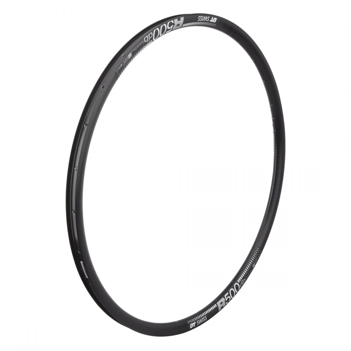 RIM DT 700C 622x22.5 R500 28 BK/DISC SLEEVED 500g OEM