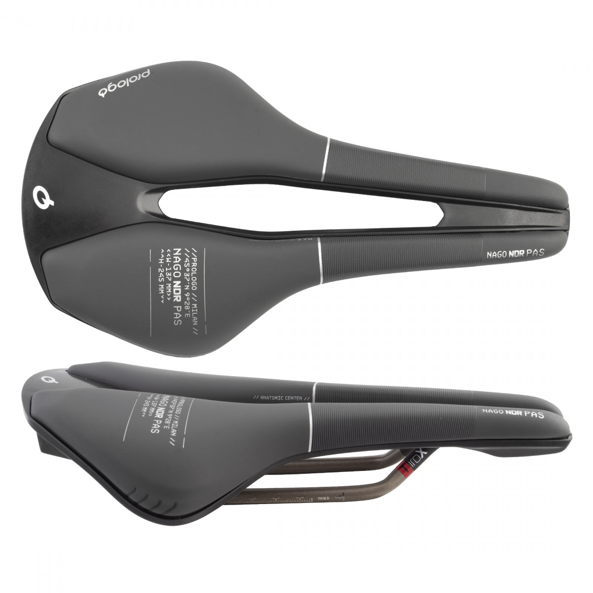 SADDLE PROLOGO NAGO NDR PAS TIROX 137 BK/GY