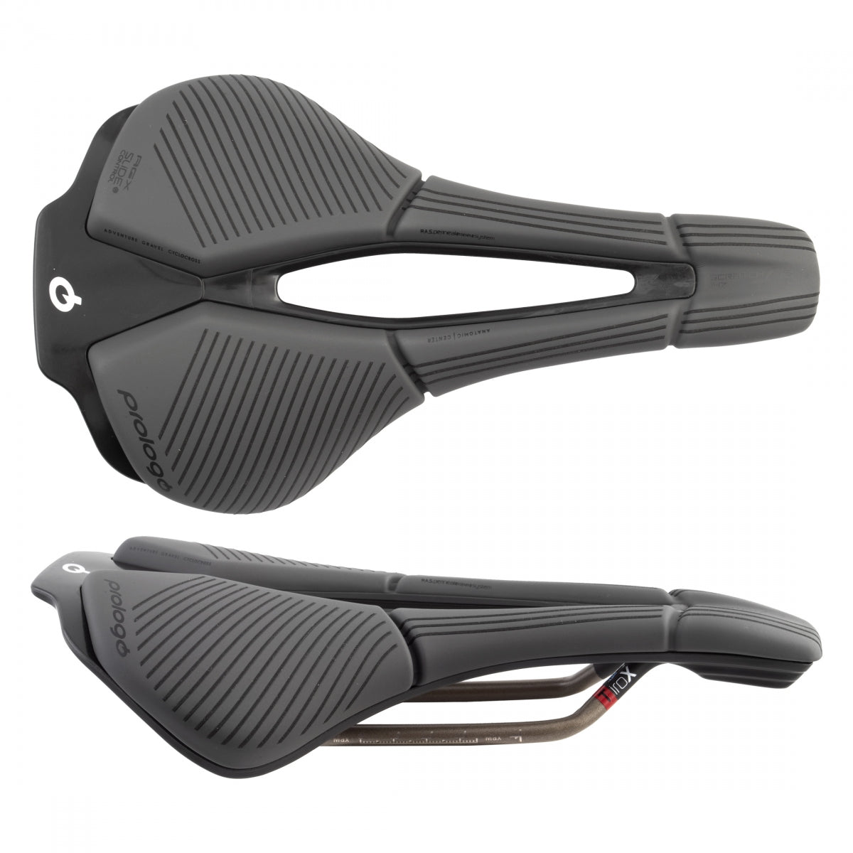 SADDLE PROLOGO SCRATCH M5 PAS AGX TIROX 147 DK-GY w/SLIDE CONTROL