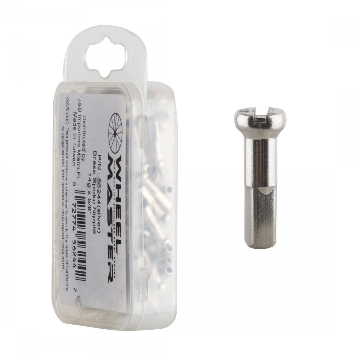 SPOKE NIPPLE WM BRASS 2.0x16mm SL BGof144