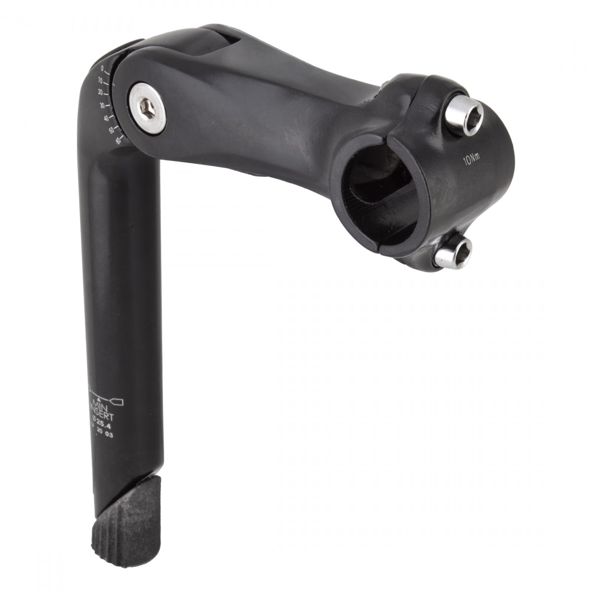 STEM SUNLT ADJ QUILL 1-1/8inx110x180 25.4CLMP BK