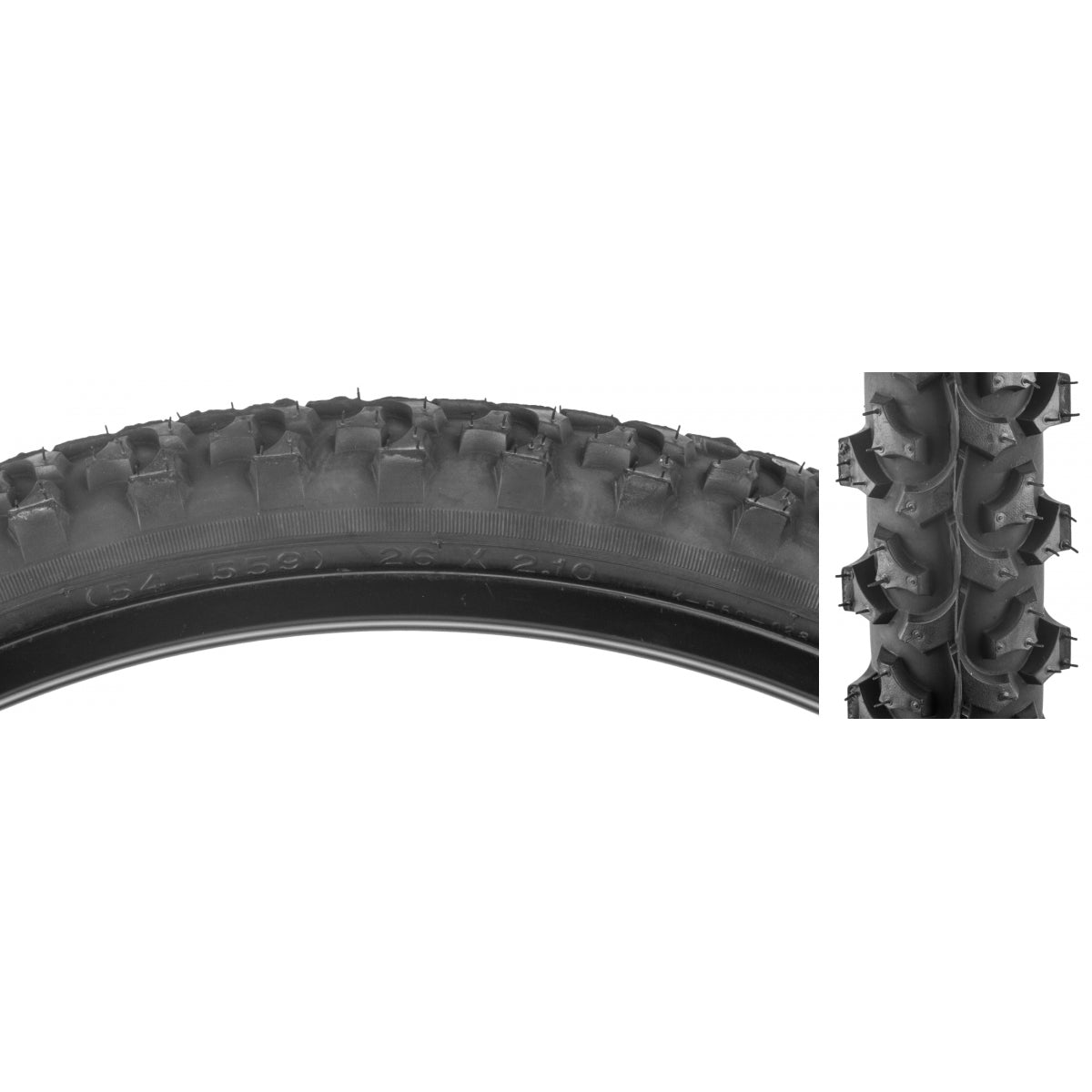 TIRE SUNLT 26x2.1 BK/BK ATB K850 WIRE