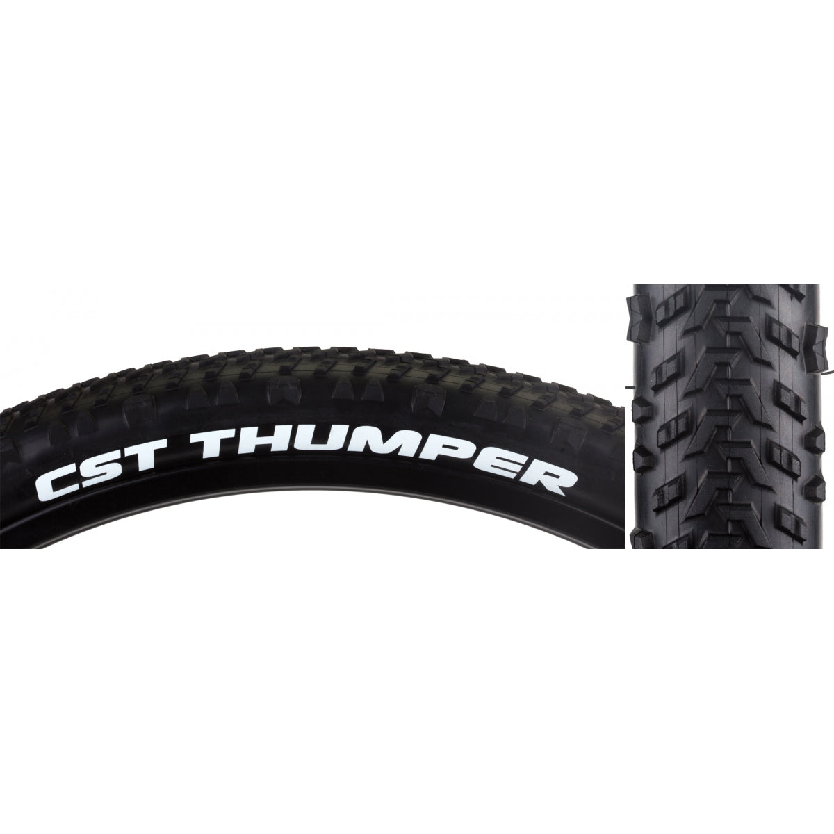 TIRE CSTP THUMPER 26x2.1 BK/BK SC WIRE