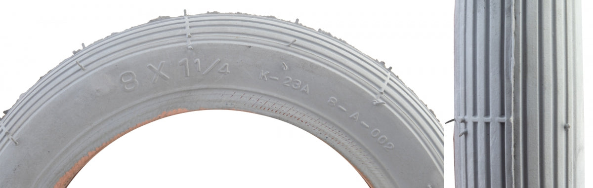 TIRE WHL CHAIR 24x1-1/4 S-5/6 GY 37-547 WIRE