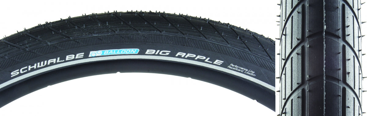 TIRE SWB BIG APPLE 26x2.35 PERF LITE R-GUARD BK/BSK/REF ENDURANCE E25 WIRE