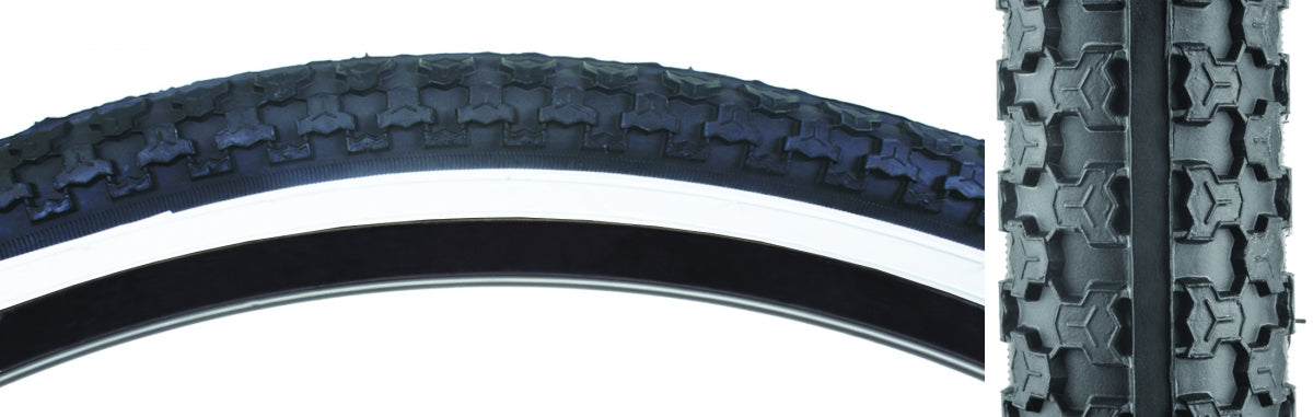 TIRE SUNLT 26x2.125 BK/WH RAISD CTR K52 WIRE