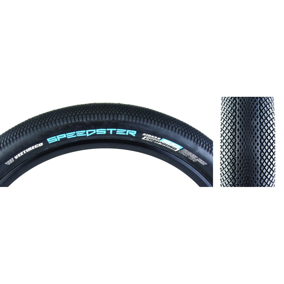 TIRE VEE SPEEDSTER 27.5x3.0 BK/BK FOLD/120/SC