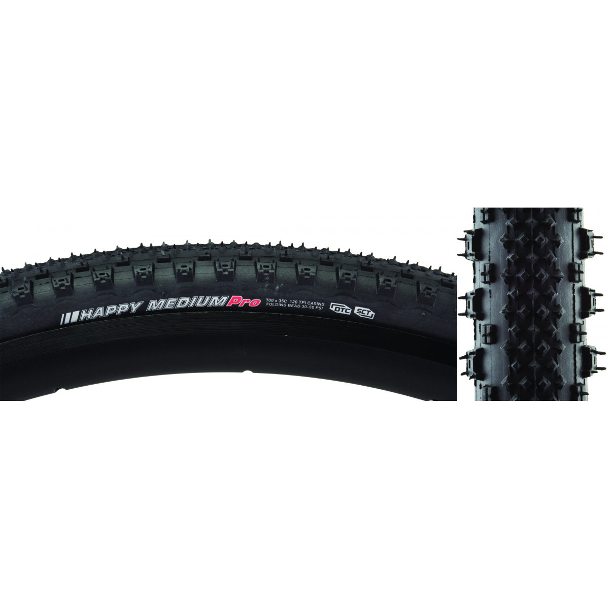 TIRE KEN HAPPY MEDIUM PRO 700x35 BK/BK/REF-HP DTC/KSCT/TLR/120 FOLD 50psi
