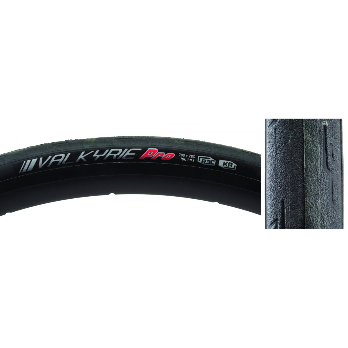 TIRE KEN VALKYRIE PRO 700x28 BK/BK/REF-HP R3C/KA/120 FOLD 100psi