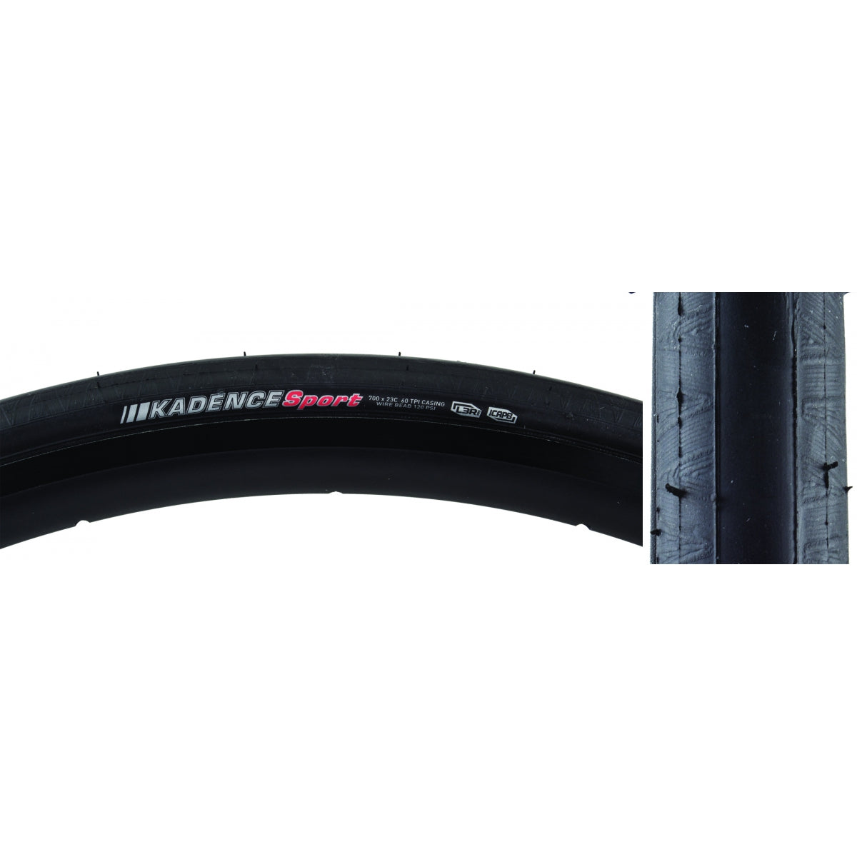 TIRE KEN KADENCE SPORT 700x23 BK/BK/REF-HP L3R-PRO/ICAPB/60 WIRE 120psi