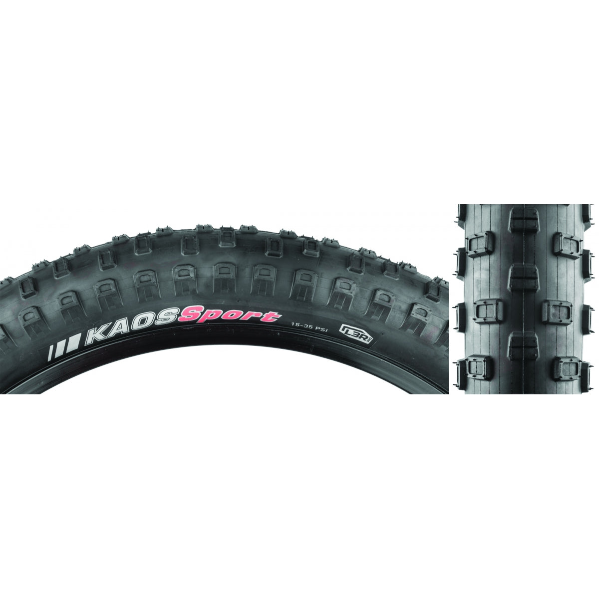 TIRE KEN KAOS SPORT 24x2.8 BK/BK L3R-PRO/60 WIRE 35psi