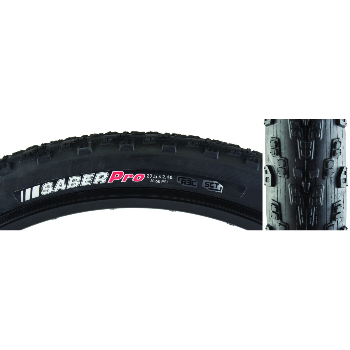 TIRE KEN SABER PRO 27.5x2.4 BK/BK R3C/KSCT/TLR FOLD 50psi