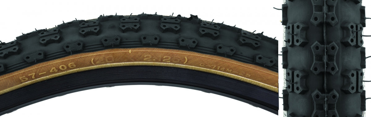 TIRE SUNLT 20x2.125 BK/SK MX3 C714 WIRE